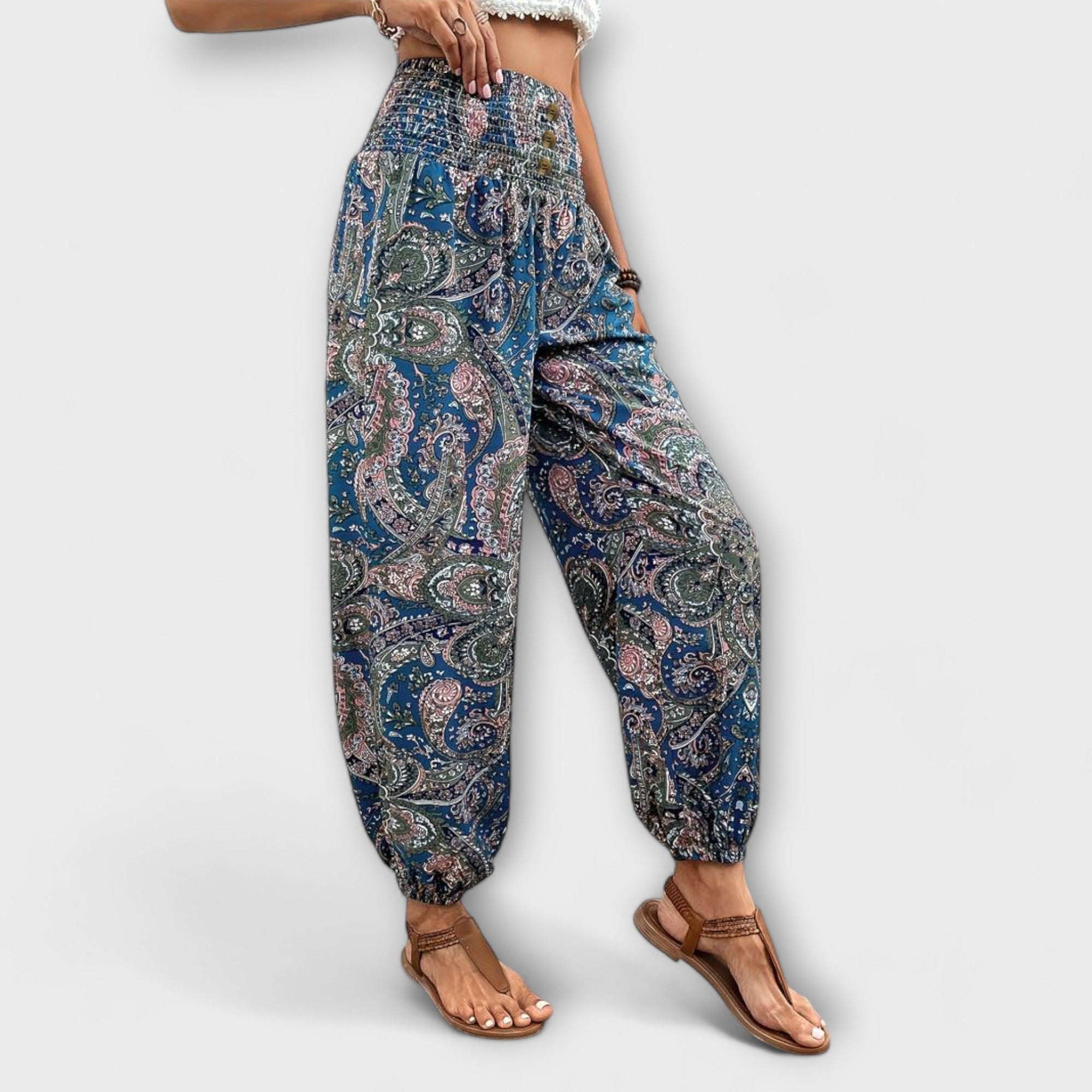 ELYRA™ | Ethnic Graphic Print Trousers