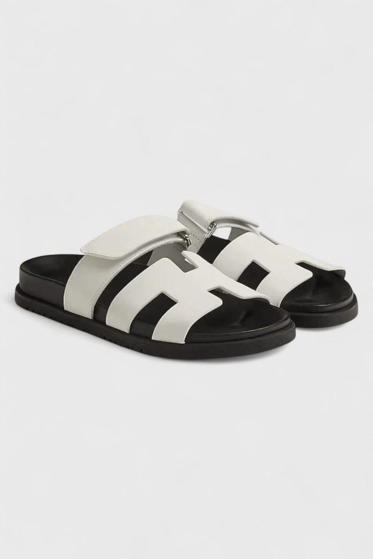 ELYRA™ | Leather Summer Sandals with Crossed Straps