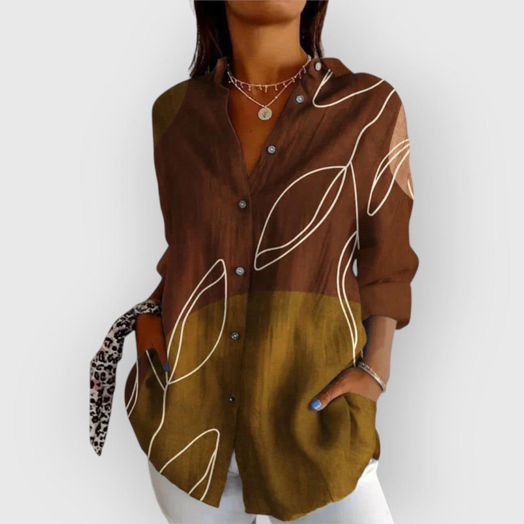 ELYRA™ | Retro Blouse with Embroidery