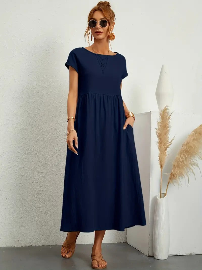 ELYRA™ | Premium Linen Dress with Pockets