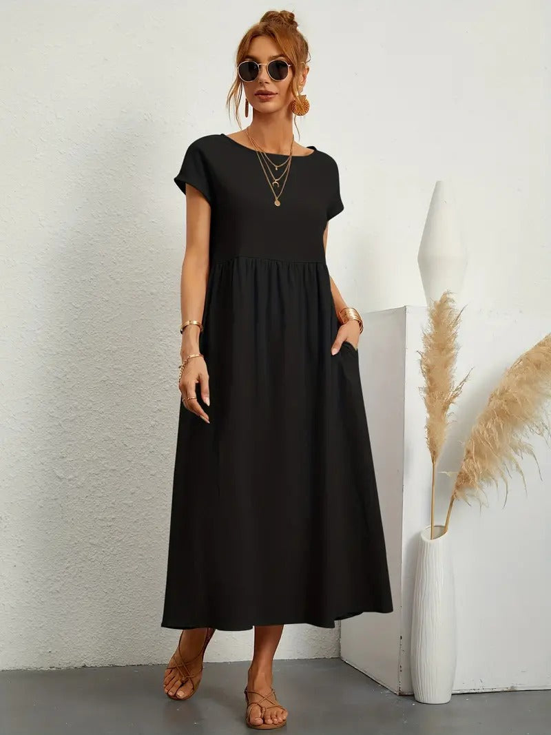 ELYRA™ | Premium Linen Dress with Pockets