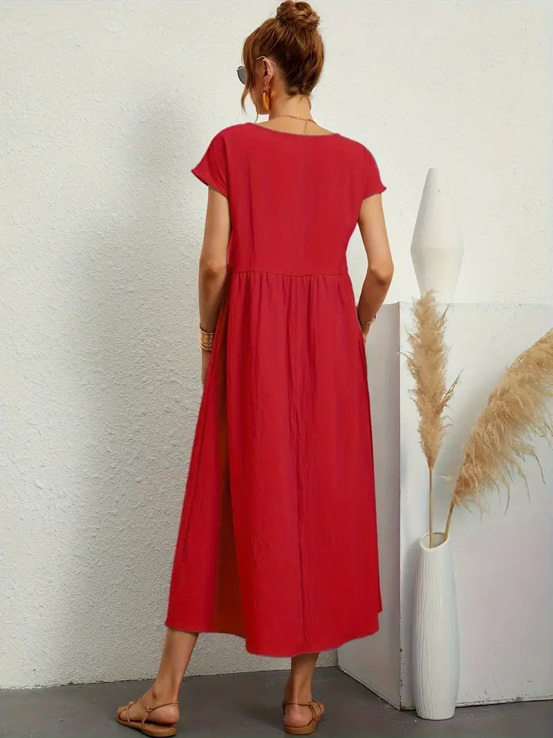 ELYRA™ | Premium Linen Dress with Pockets