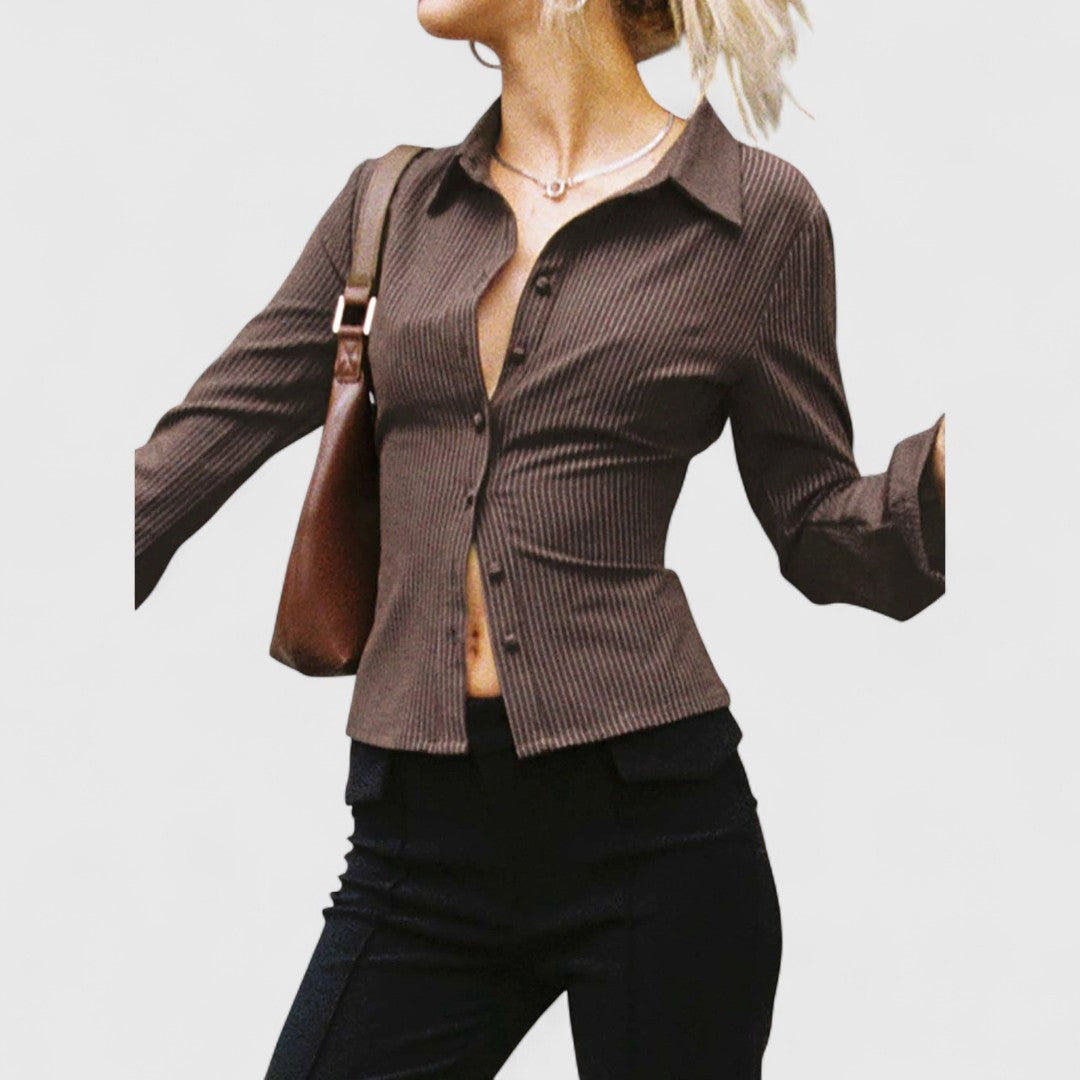 ELYRA™ | Blouse vintage à motifs floraux
