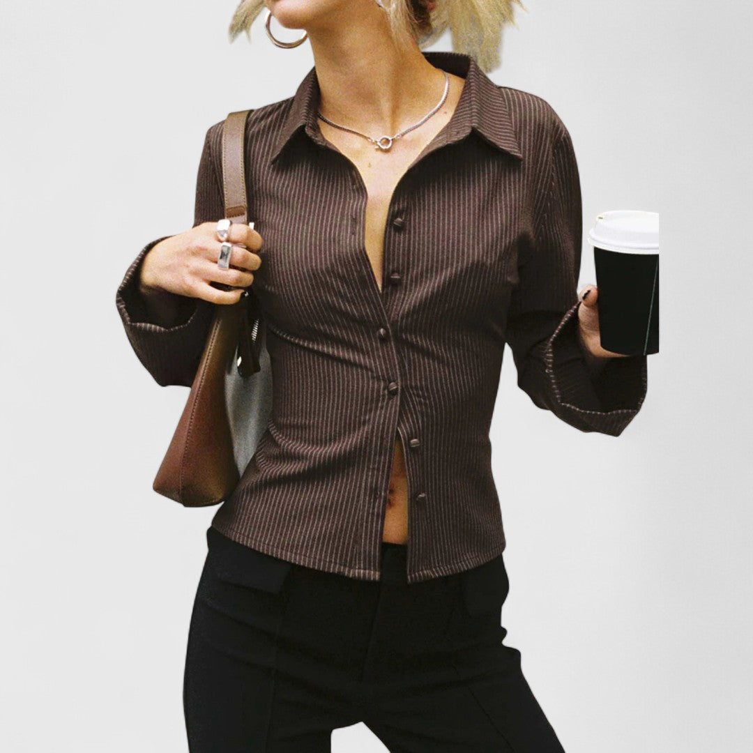 ELYRA™ | Blouse vintage à motifs floraux