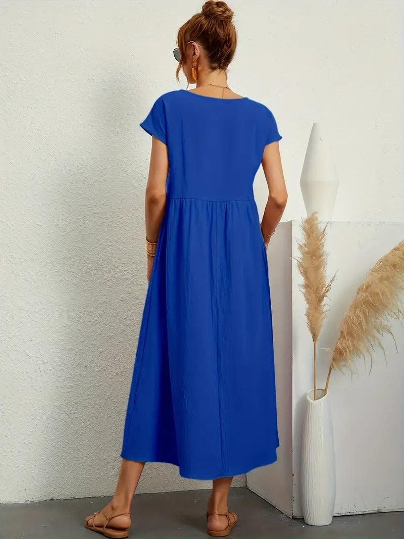 ELYRA™ | Premium Linen Dress with Pockets