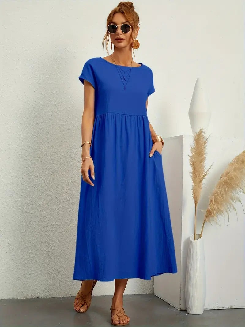 ELYRA™ | Premium Linen Dress with Pockets
