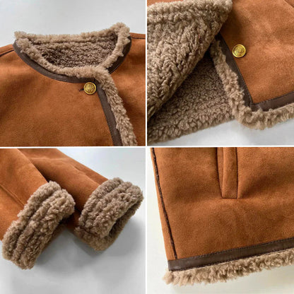 ELYRA™ | Buttoned Sheepskin Jacket
