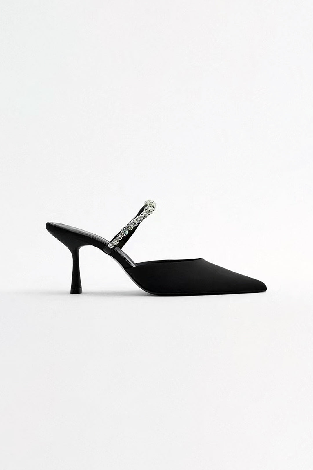 ELYRA™ | High Heeled Sandals, Pointed Toe, Embellished with Rhinestones