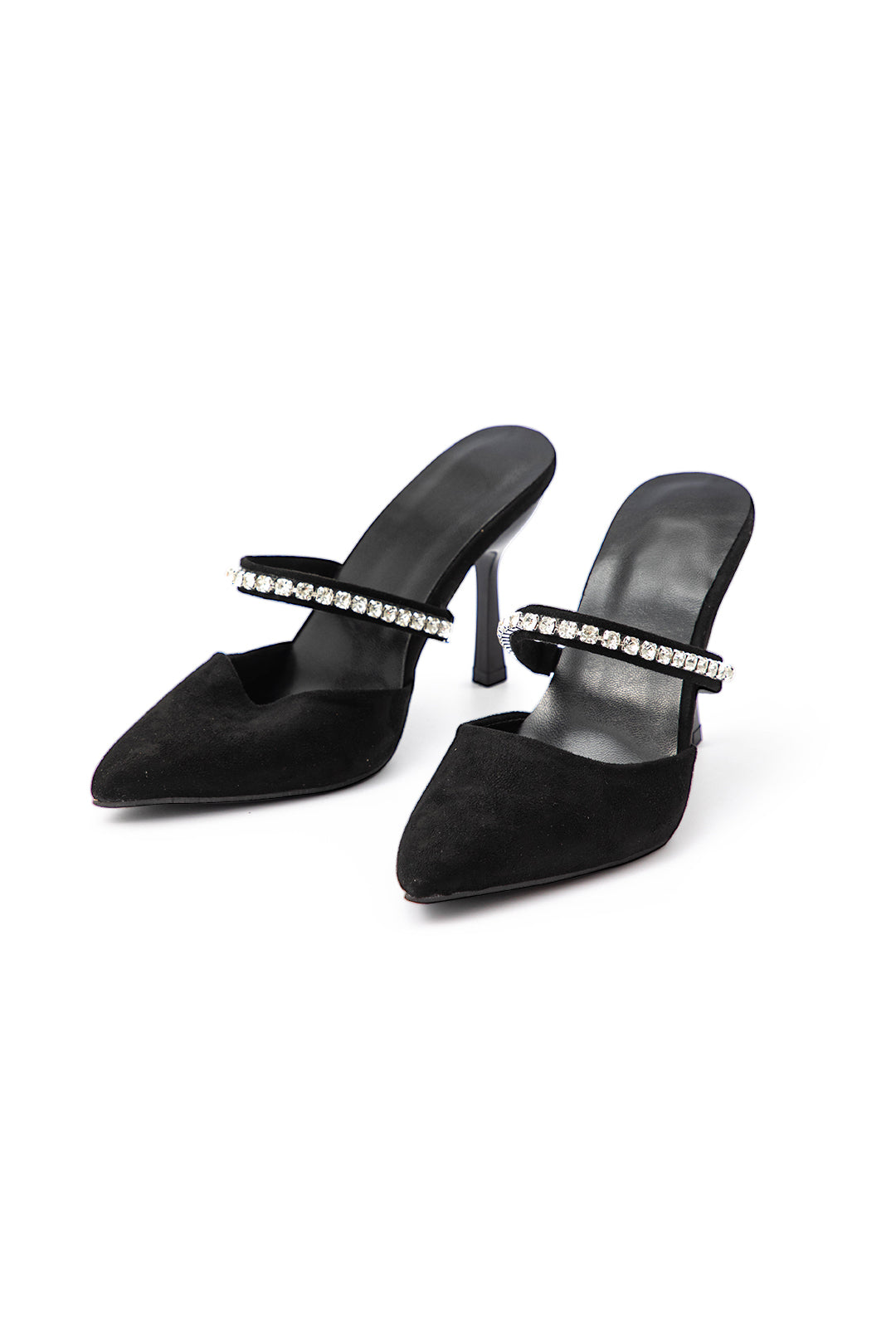 ELYRA™ | High Heeled Sandals, Pointed Toe, Embellished with Rhinestones