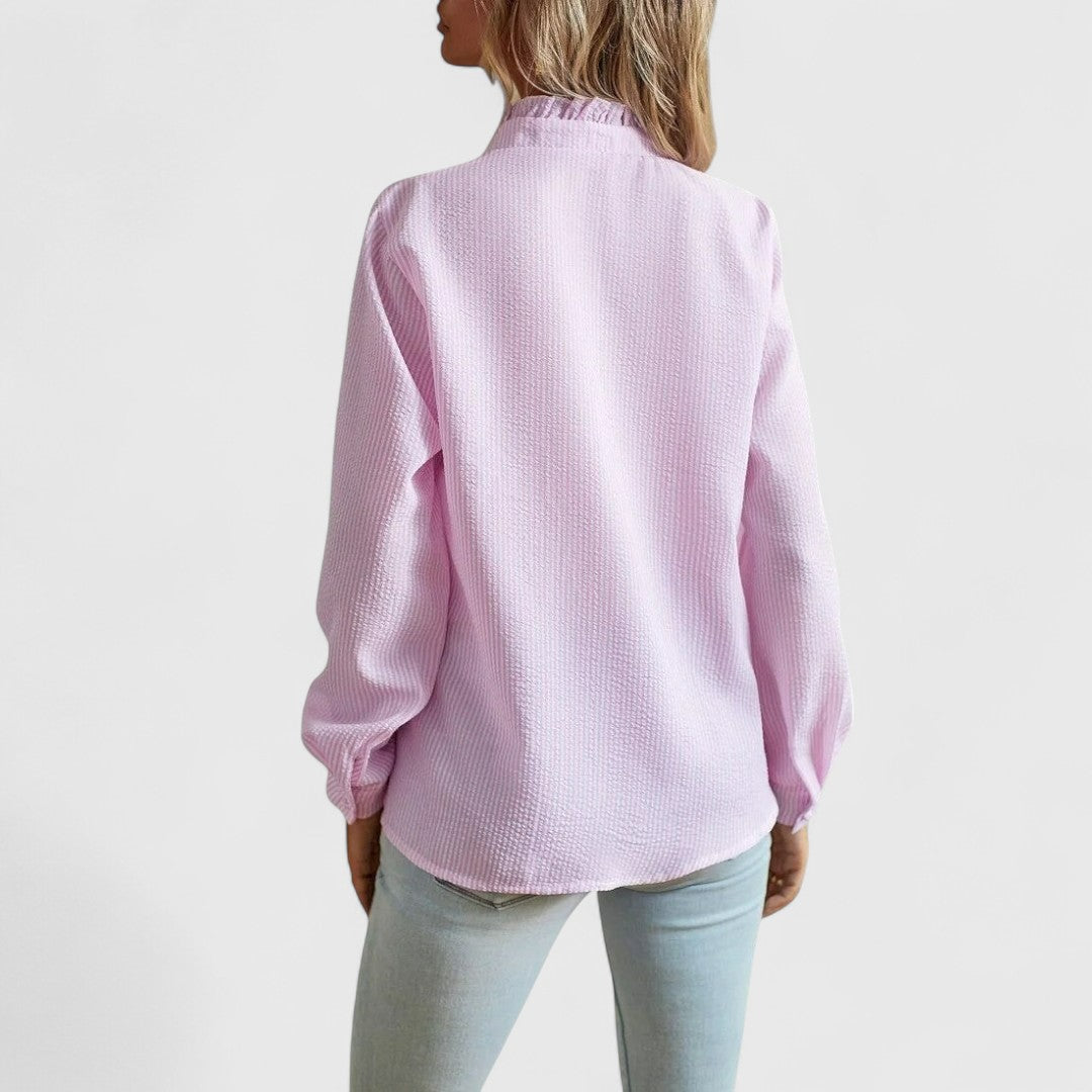 ELYRA™ | Blouse à manches longues en coton léger