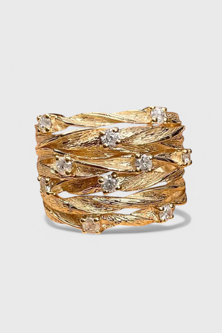 ELYRA™ | Bague en Or Vintage avec Charme Intemporel