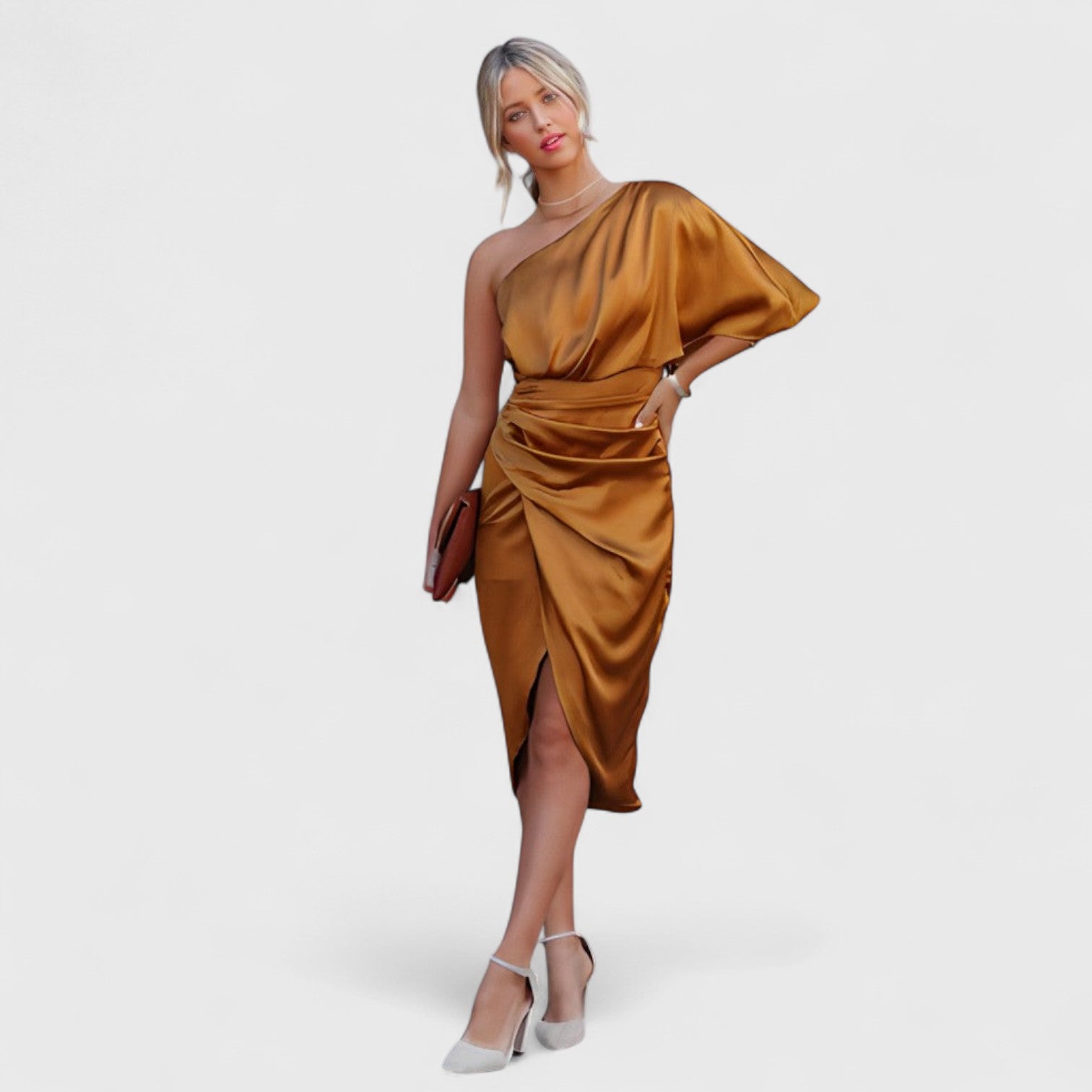 ELYRA™ | Elegant One-Shoulder Dress