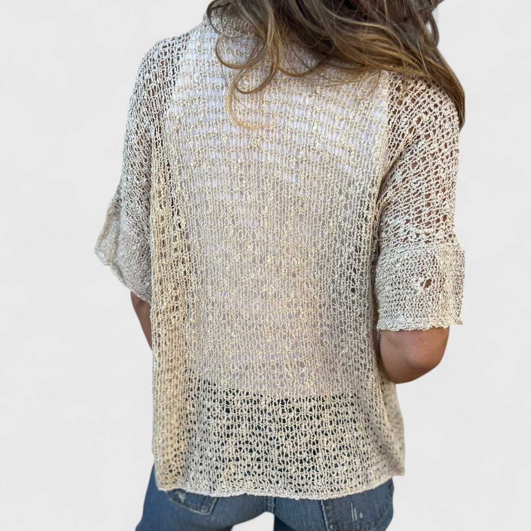 ELYRA™ | Handcrafted Linen Blouse, Fluid Cut