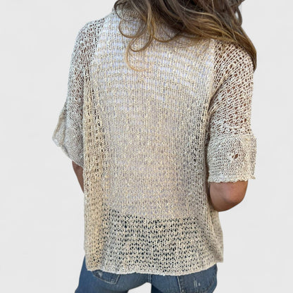 ELYRA™ | Handcrafted Linen Blouse, Fluid Cut