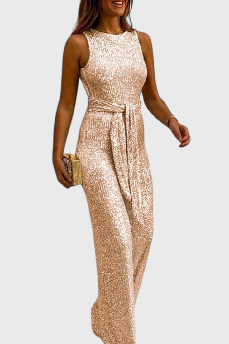 ELYRA™ | Sequin Dress with Adjustable Waist
