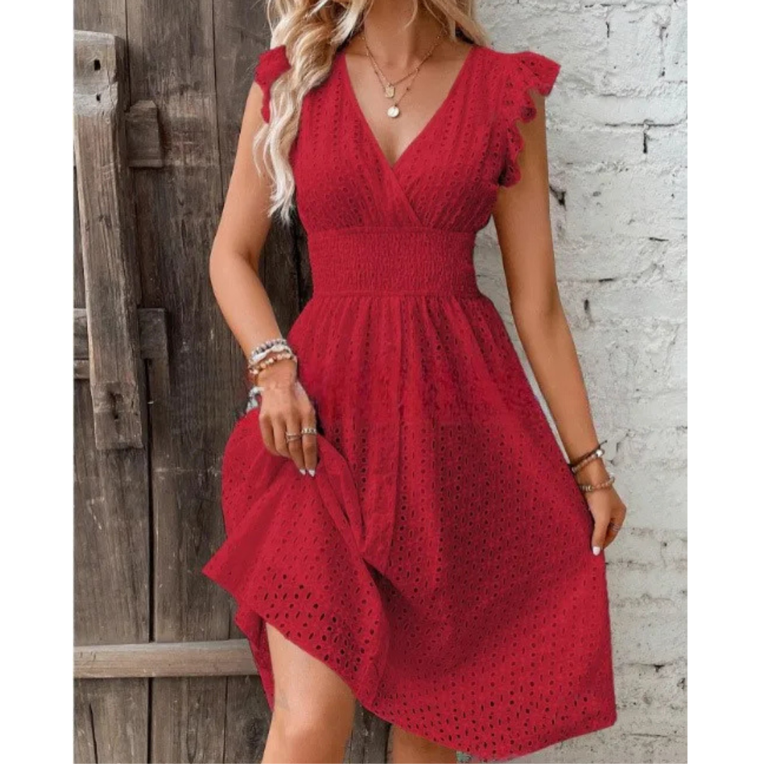 ELYRA™ | Summer Dress with Lotus Sleeves