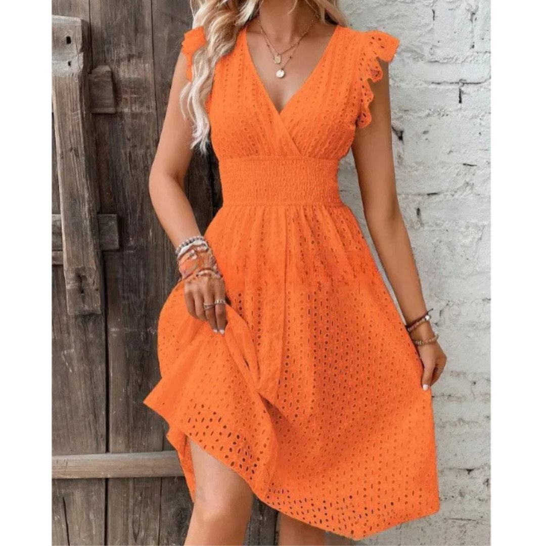 ELYRA™ | Summer Dress with Lotus Sleeves