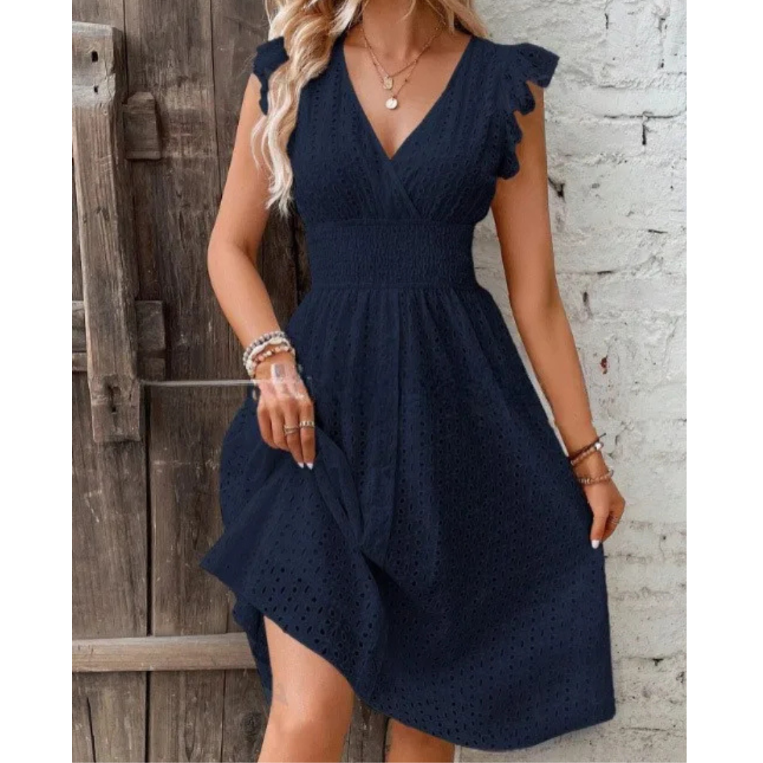 ELYRA™ | Summer Dress with Lotus Sleeves