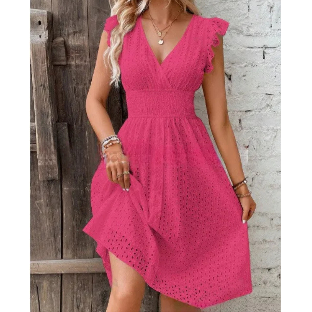 ELYRA™ | Summer Dress with Lotus Sleeves