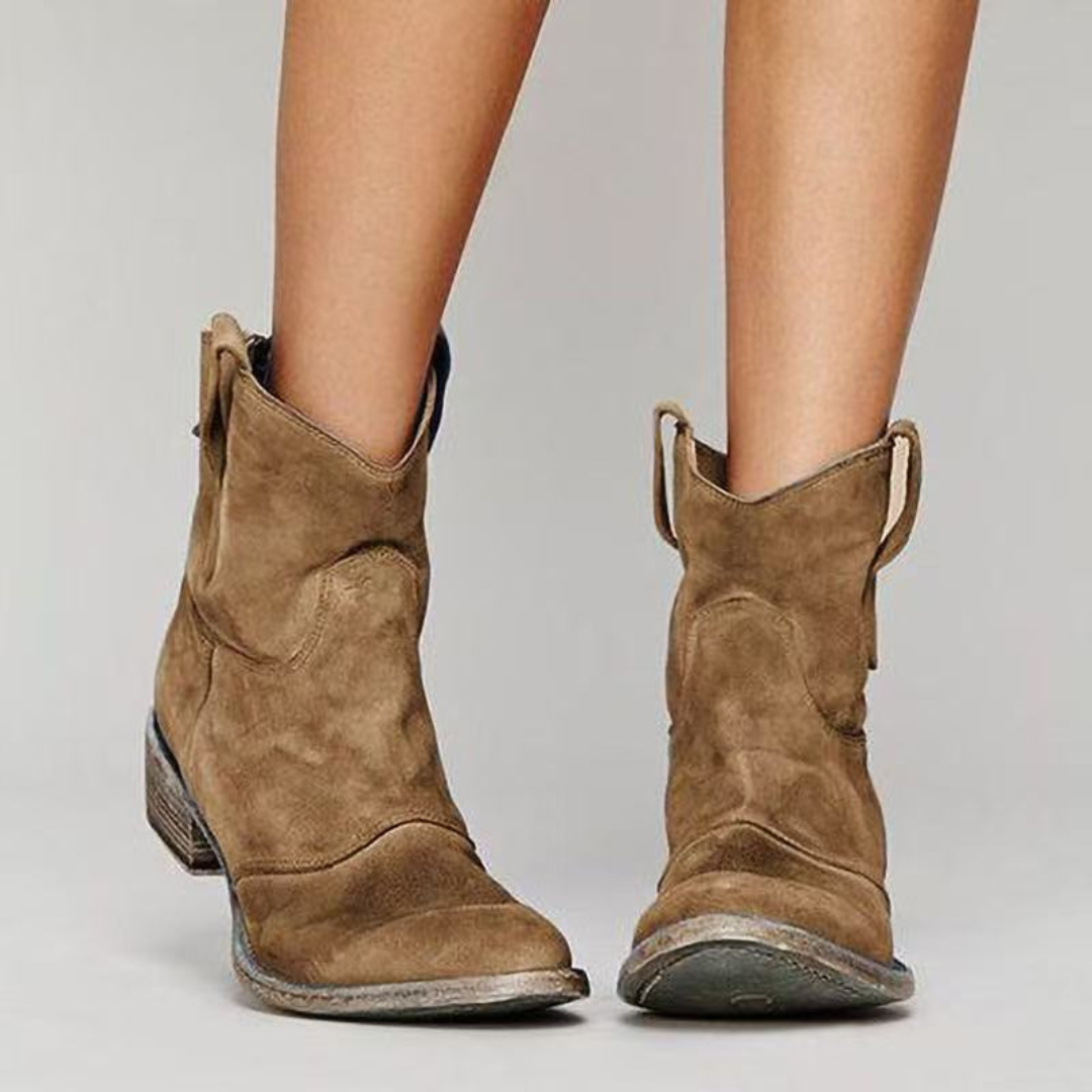 ELYRA™ | Suede Ankle Boots Premium