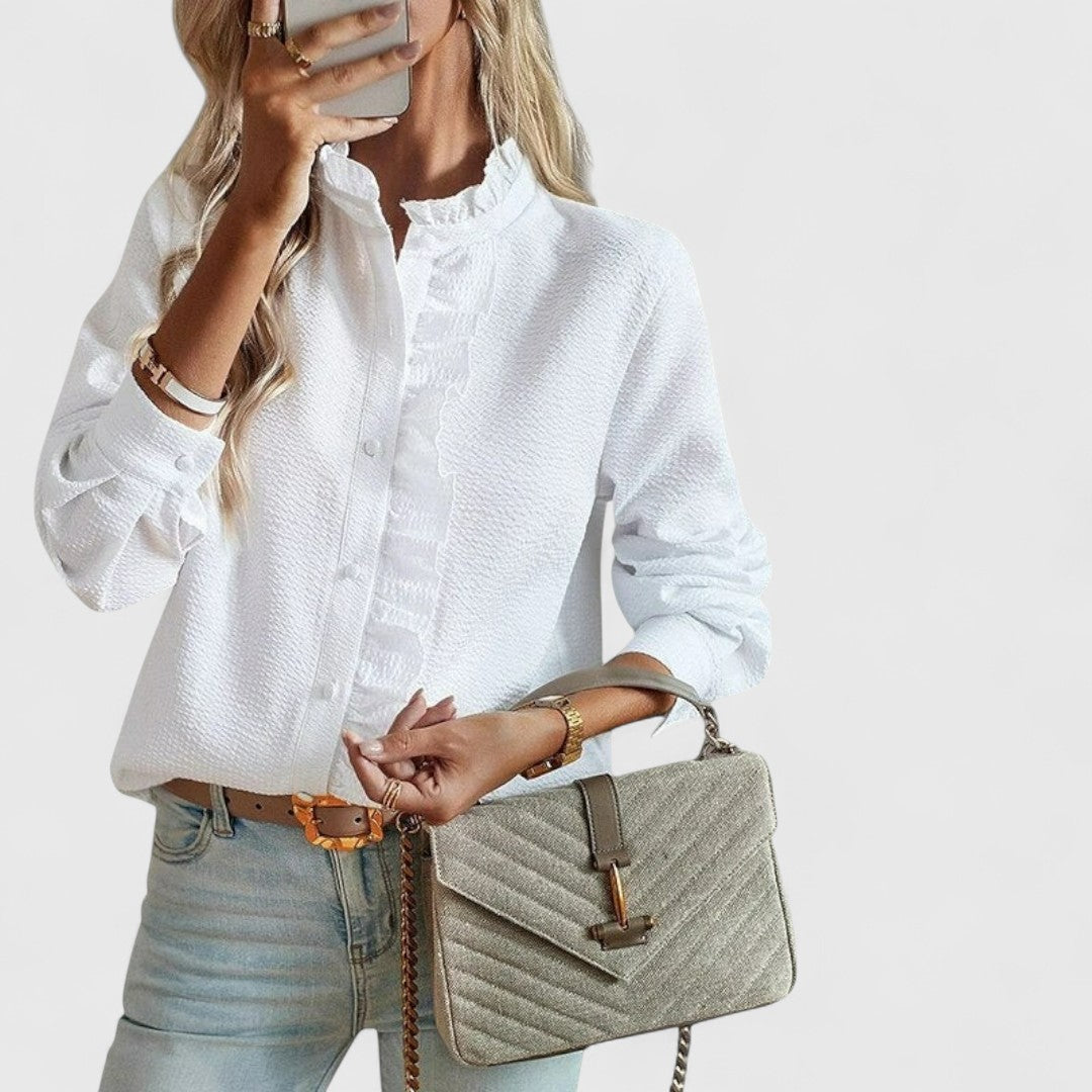 ELYRA™ | Blouse à manches longues en coton léger