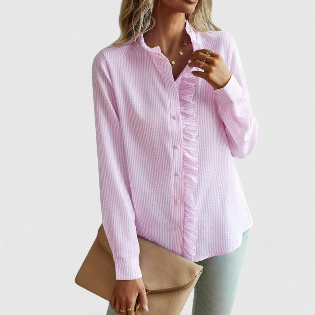 ELYRA™ | Blouse à manches longues en coton léger