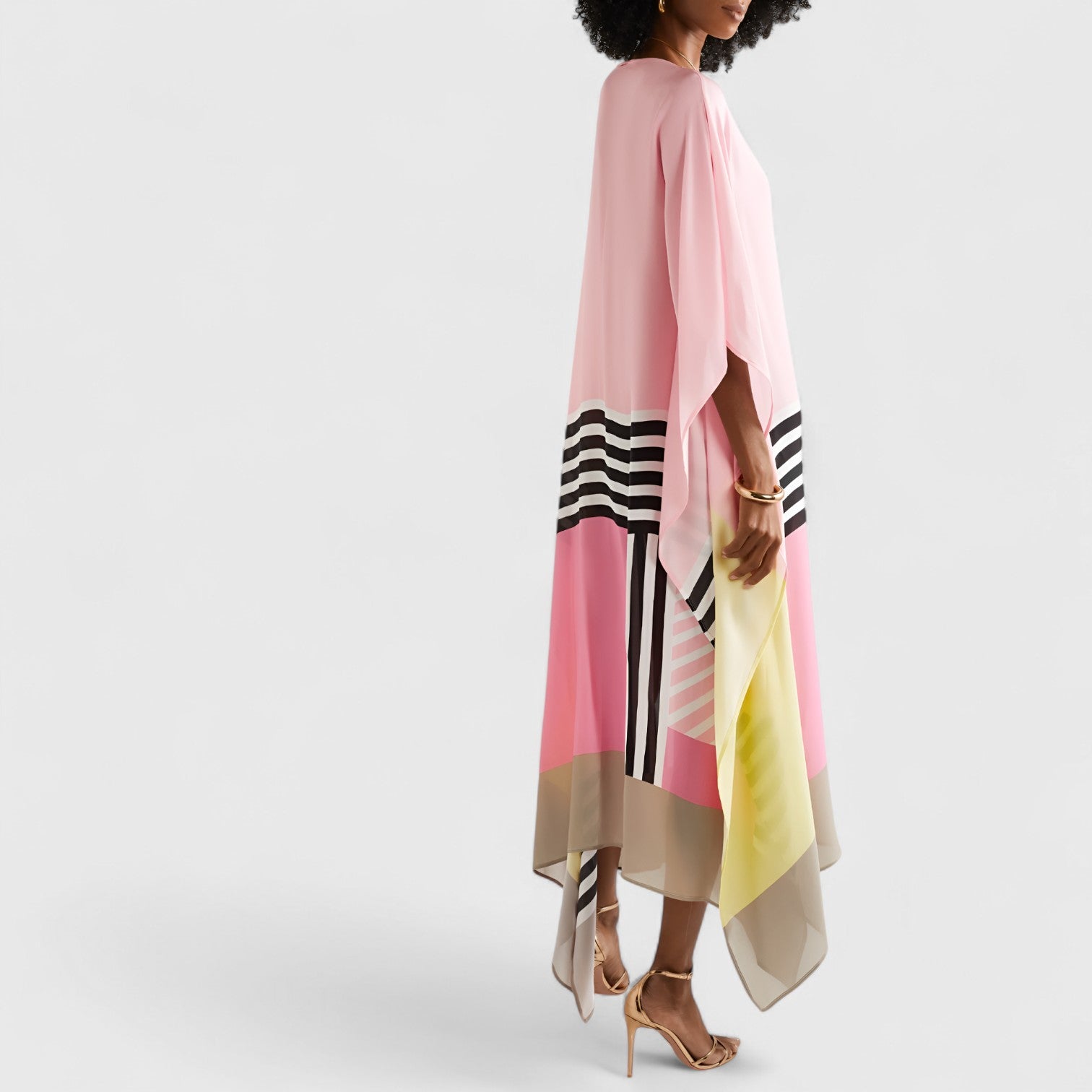 ELYRA™ | Oversized Caftan with Geometric Print
