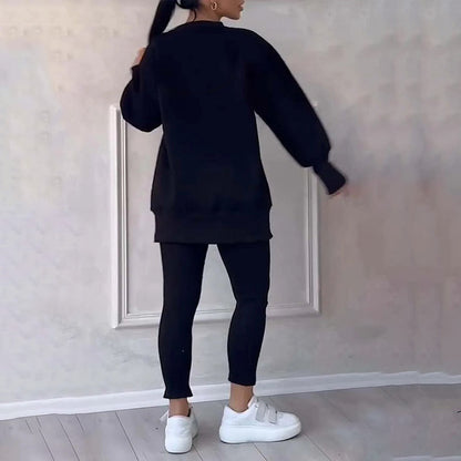 ELYRA™ | Casual Sweatshirt and Leggings Set