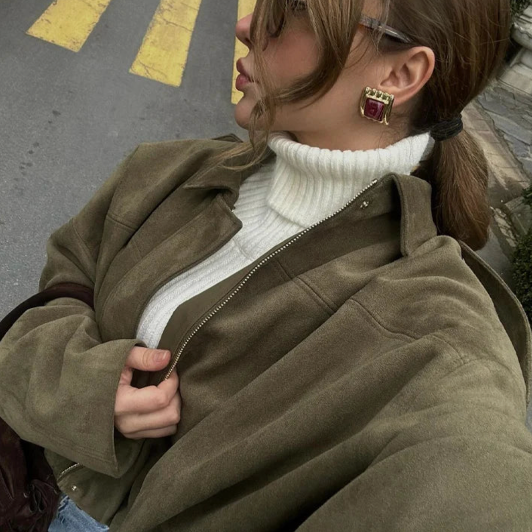 ELYRA™ | Blouson bomber en daim