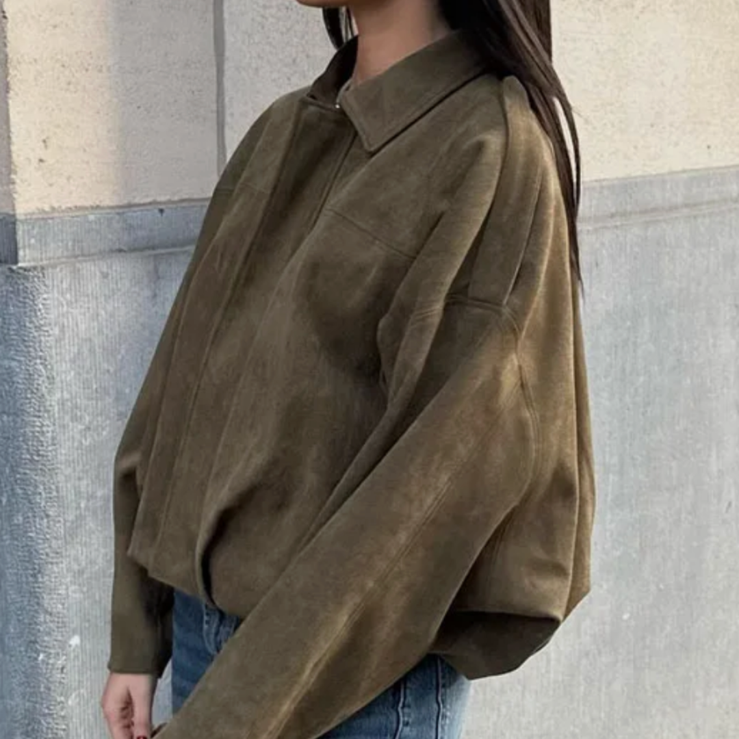 ELYRA™ | Blouson bomber en daim