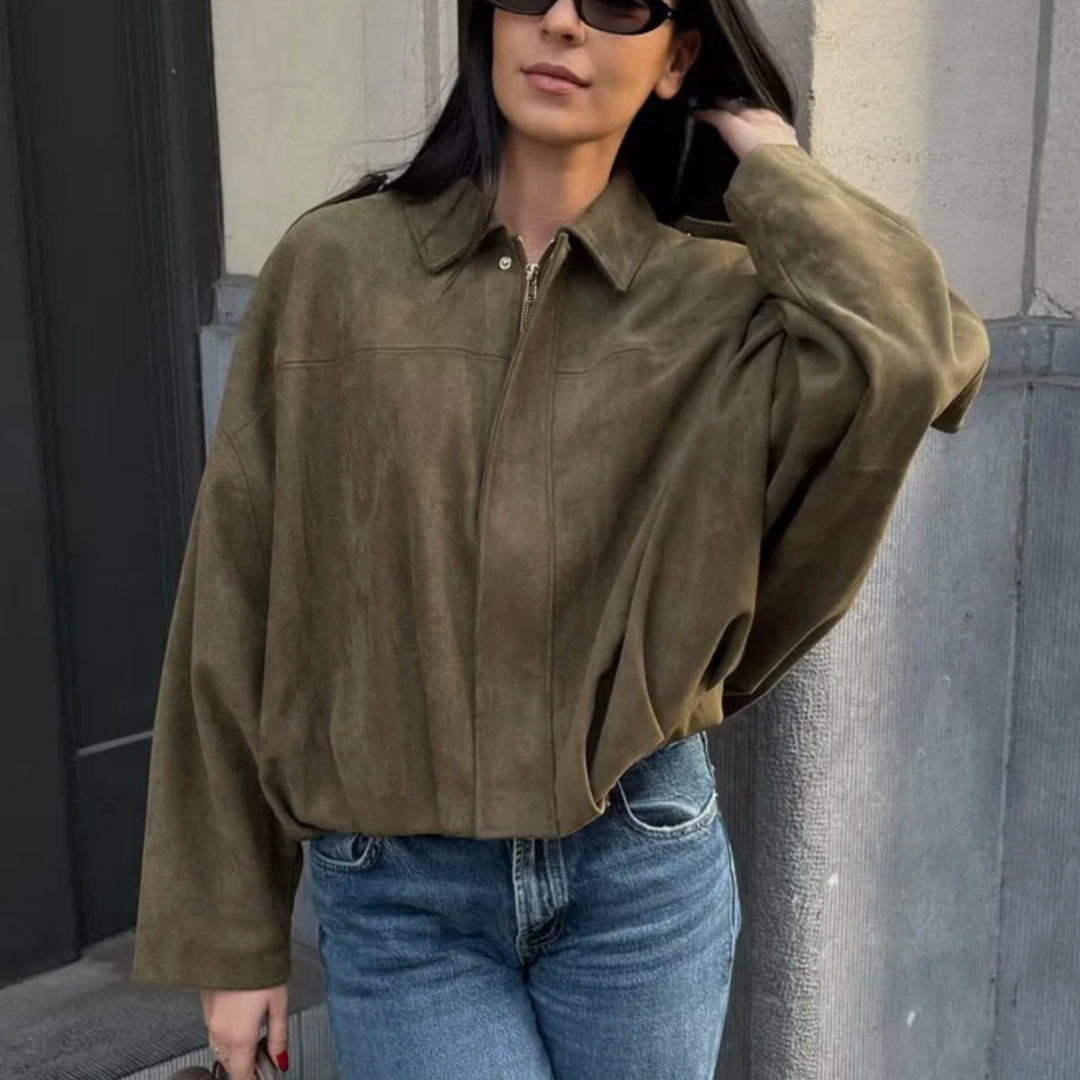 ELYRA™ | Blouson bomber en daim