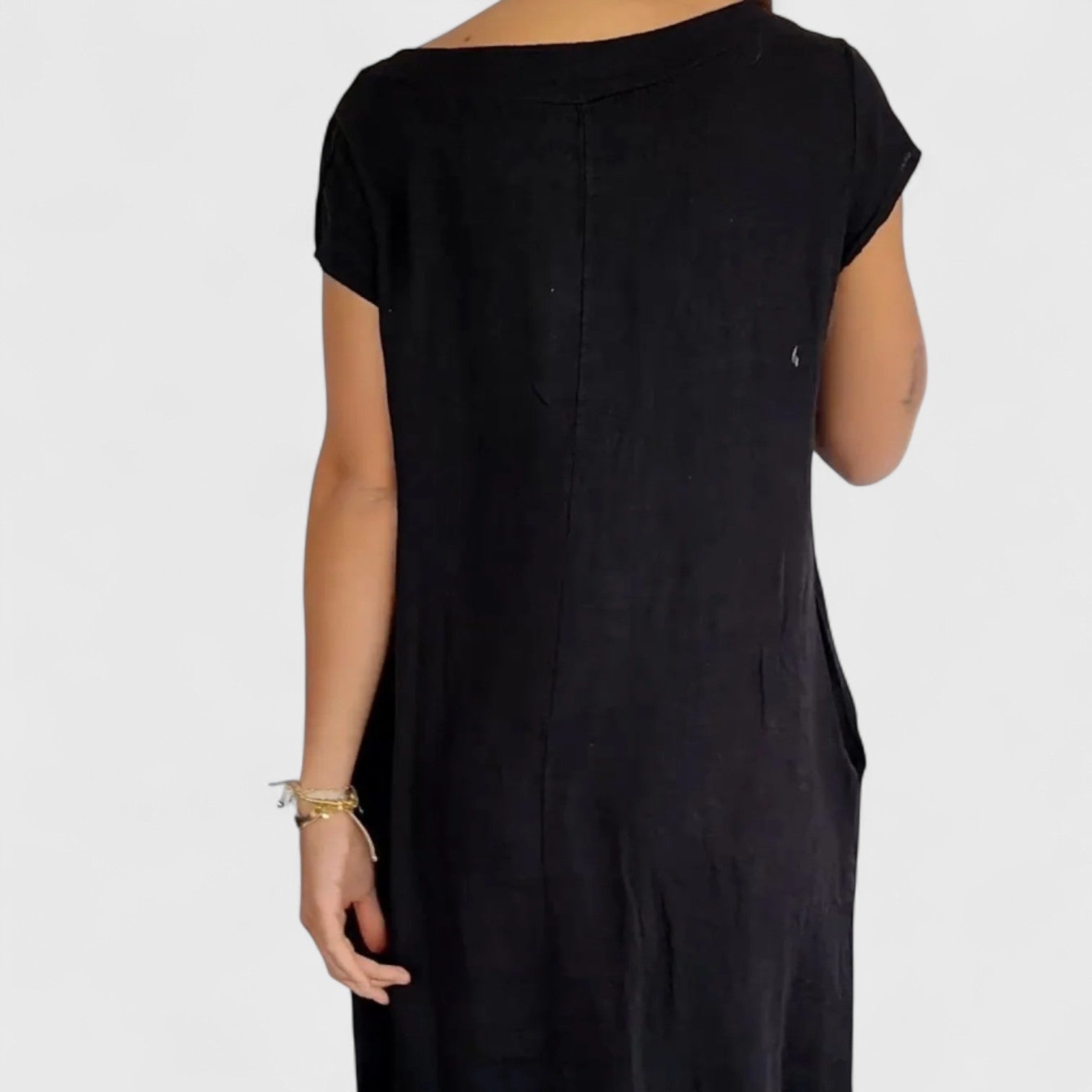 ELYRA™ | Margot robe trapèze fluide avec poches