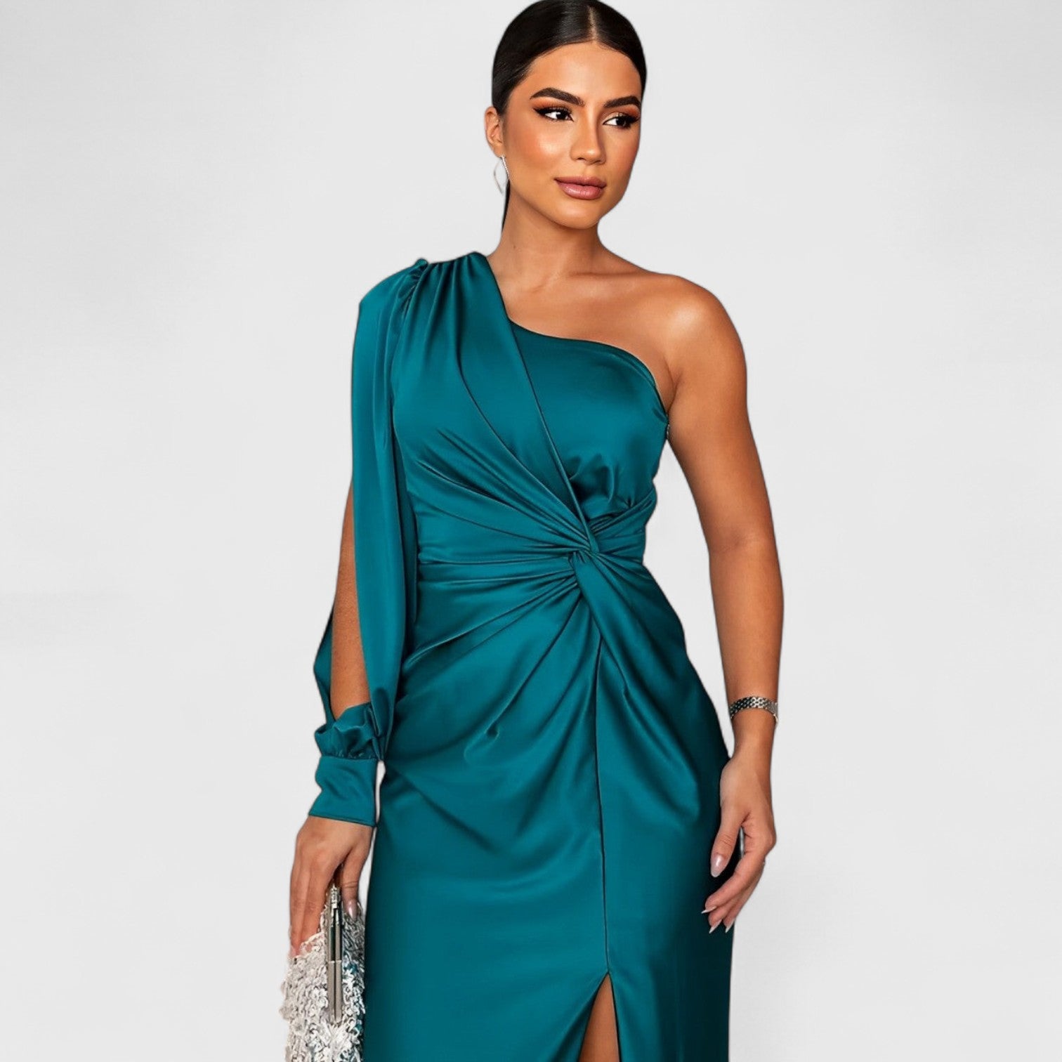 ELYRA™ | Asymmetrical Long Dress with One Shoulder