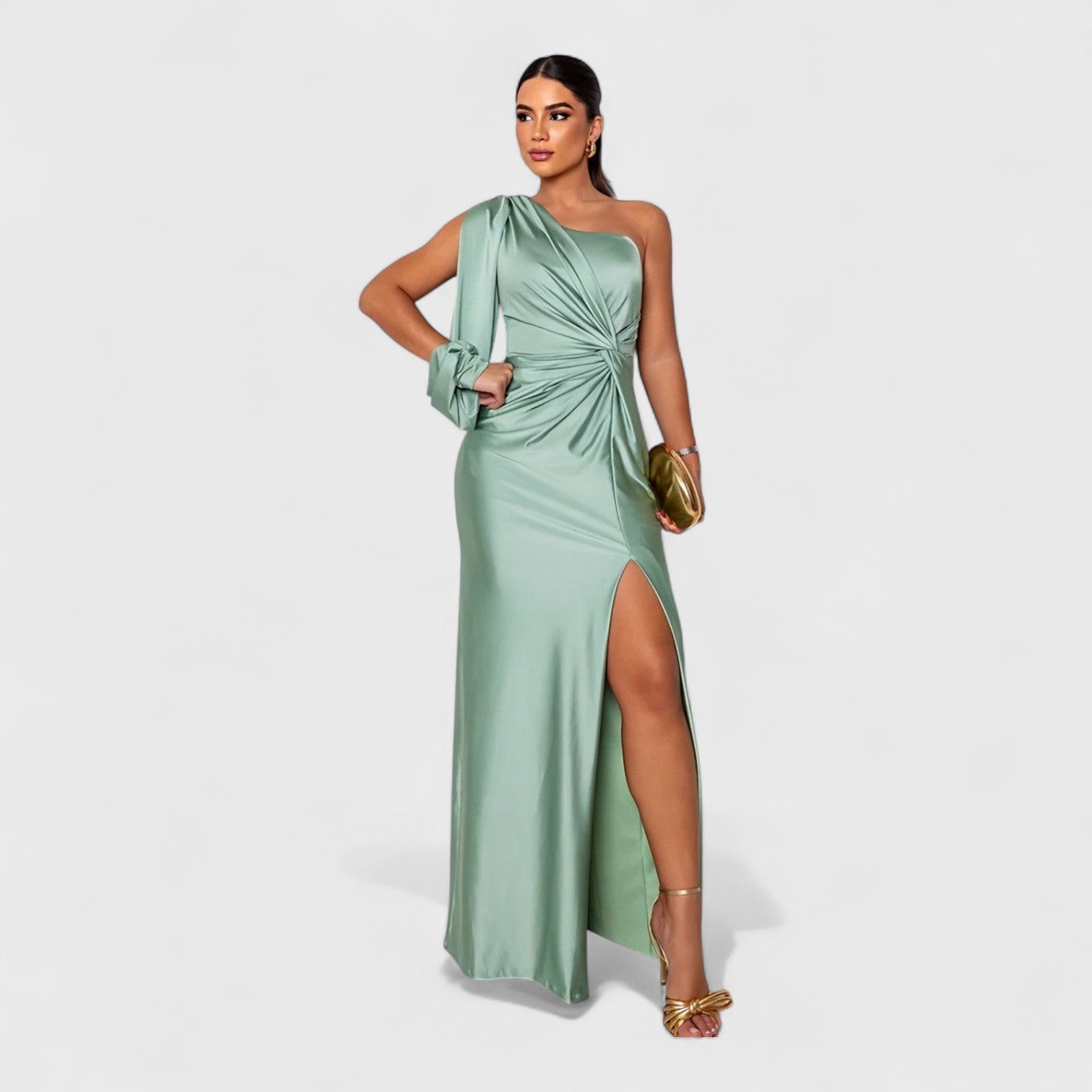 ELYRA™ | Asymmetrical Long Dress with One Shoulder