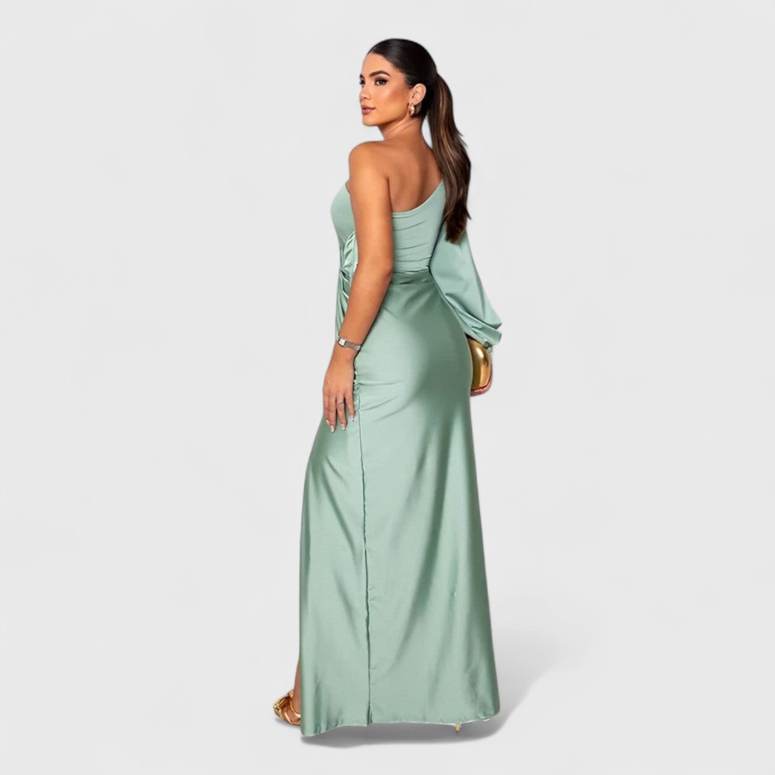 ELYRA™ | Asymmetrical Long Dress with One Shoulder