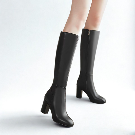 ELYRA™ | Leather Knee High Boots